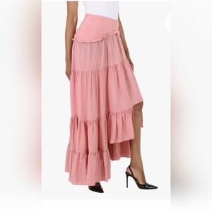 3.1 Phillip Lim Pink Tiered Maxi Skirt. Size 6 Dusty Pink. Fairycore.